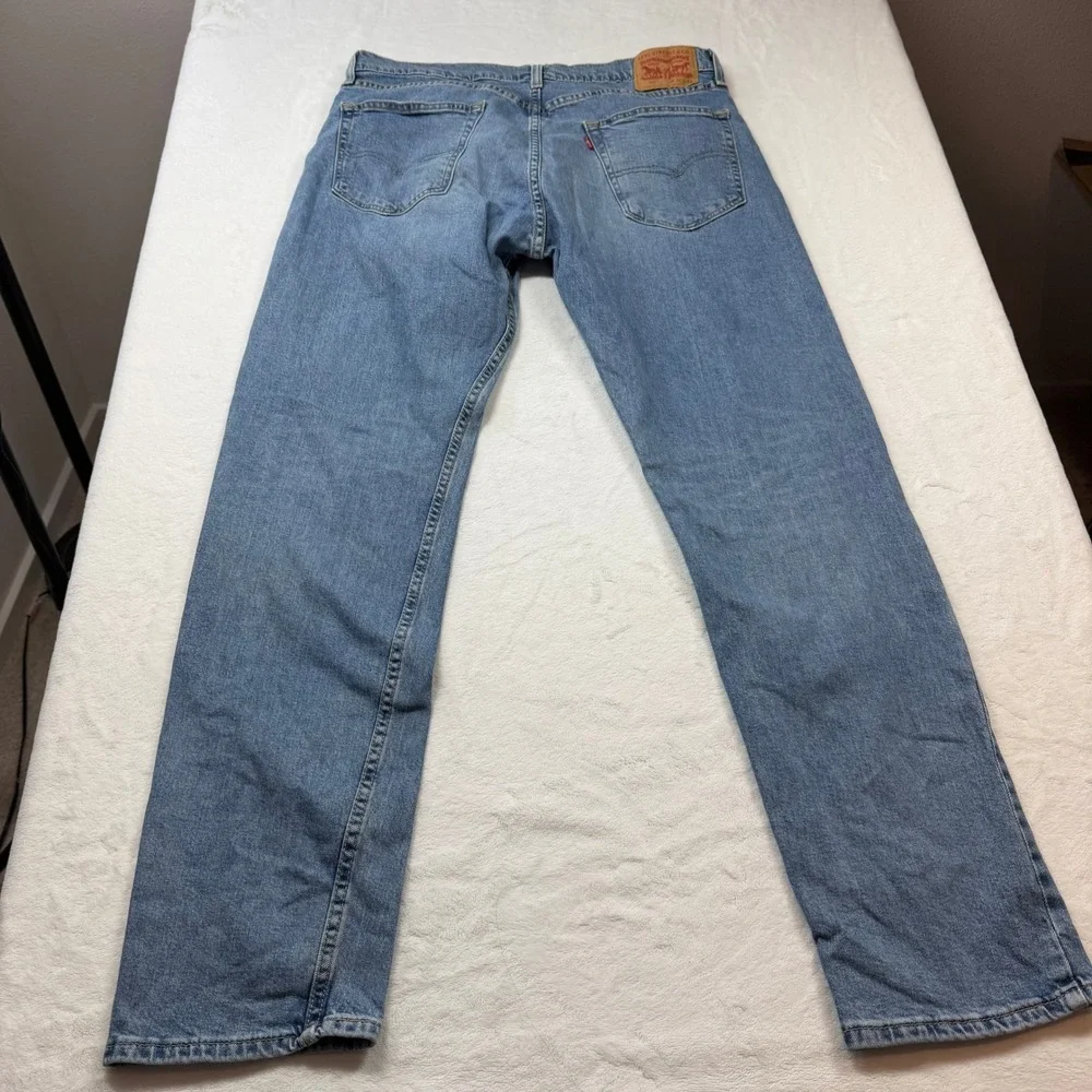 Levi's 502 Regular Taper Mens W36‎ L34 Blue Good Medium Wash Denim Jeans